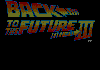 Back to the Future Part III (USA) Title Screen